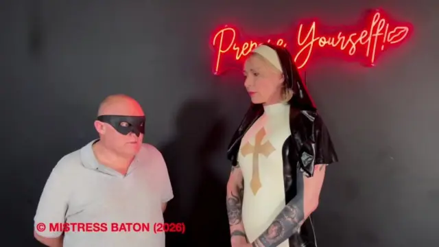 UNCENSORED: LATEX NUN: CONFESSION & CROWN OF THORNS WITH EXTRACTION